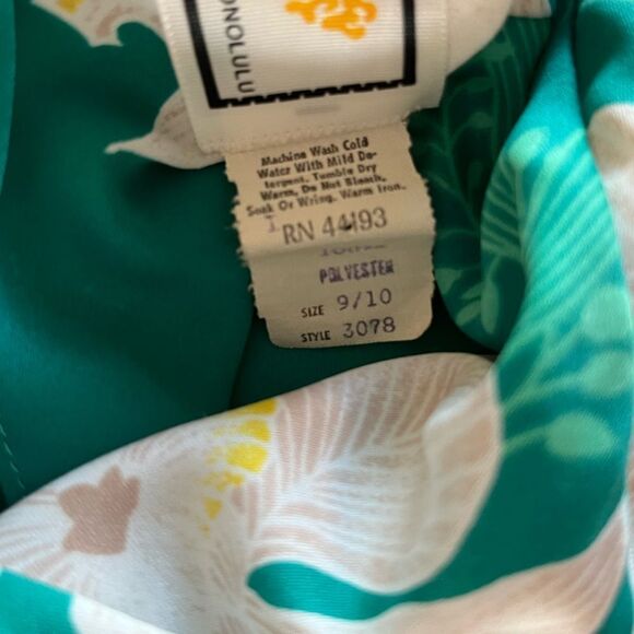 Vintage Otaheite Honolulu Hawaiian Floral Maxi Dress - Picture 9 of 9